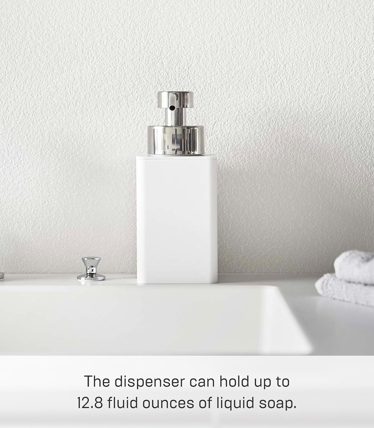 image:imageYAMAZAKI Home Tower Foam Soap Dispenser Abs Plastic 122 Fluid Oz 360 MillilitersWhite