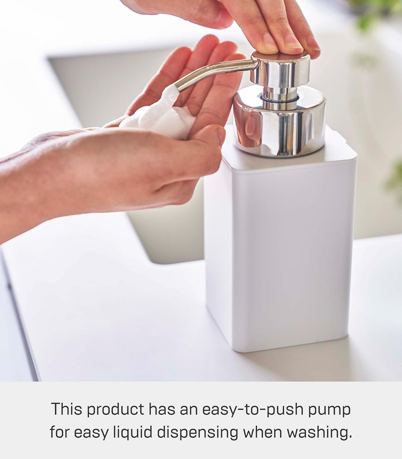image:imageYAMAZAKI Home Tower Foam Soap Dispenser Abs Plastic 122 Fluid Oz 360 MillilitersWhite
