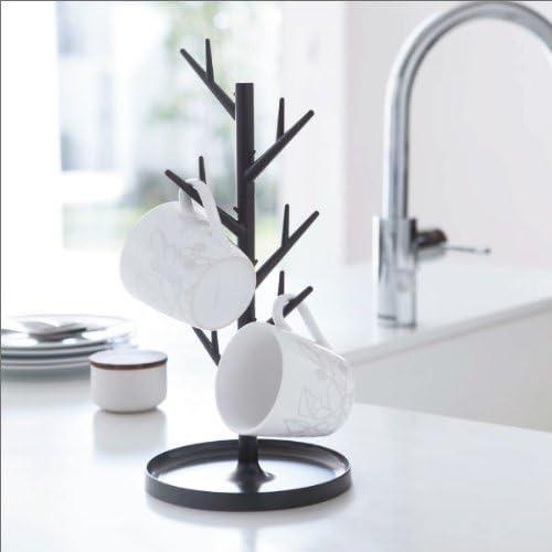 image:imageYAMAZAKI home Branch Glass StandTree Holder Cup Organizer 1340 x 630 x 630 inches WhiteBrown