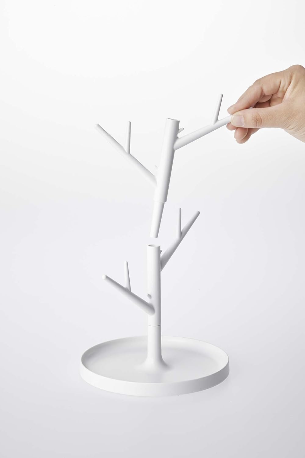 image:imageYAMAZAKI home Branch Glass StandTree Holder Cup Organizer 1340 x 630 x 630 inches WhiteWhite