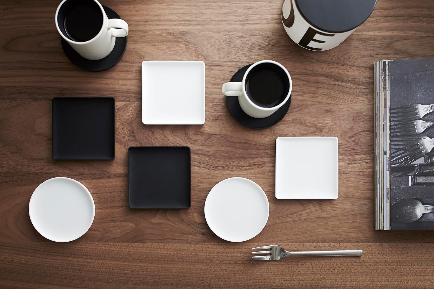 image:imageYamazaki Home Coasters Set of 6 Silicone Round Dishwasher Safe No Assembly Req