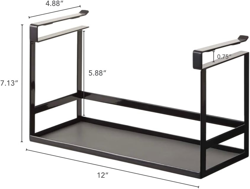 image:imageYamazaki Home Tower Under Shelf Spice Rack And Organizer For Kitchen Cabinets SteelBlack