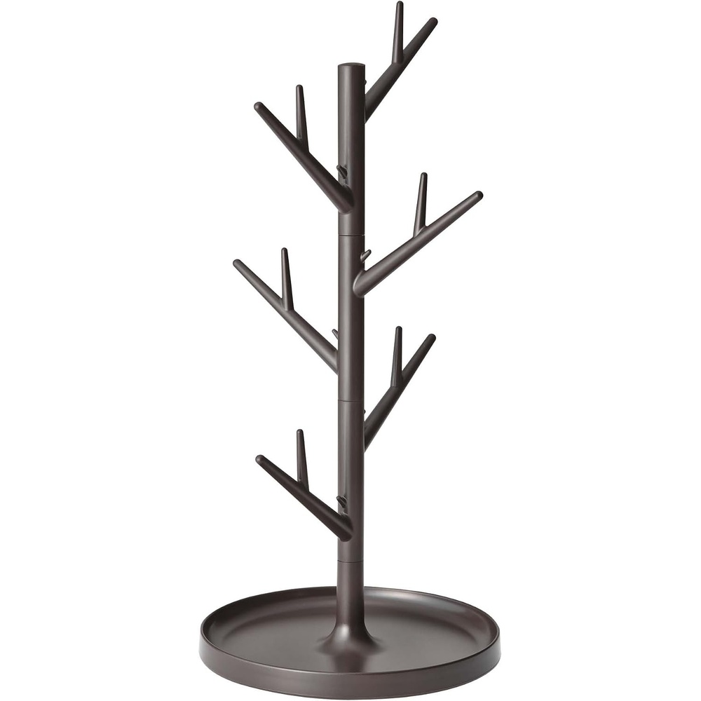 image:imageYAMAZAKI home Branch Glass StandTree Holder Cup Organizer 1340 x 630 x 630 inches WhiteBrown