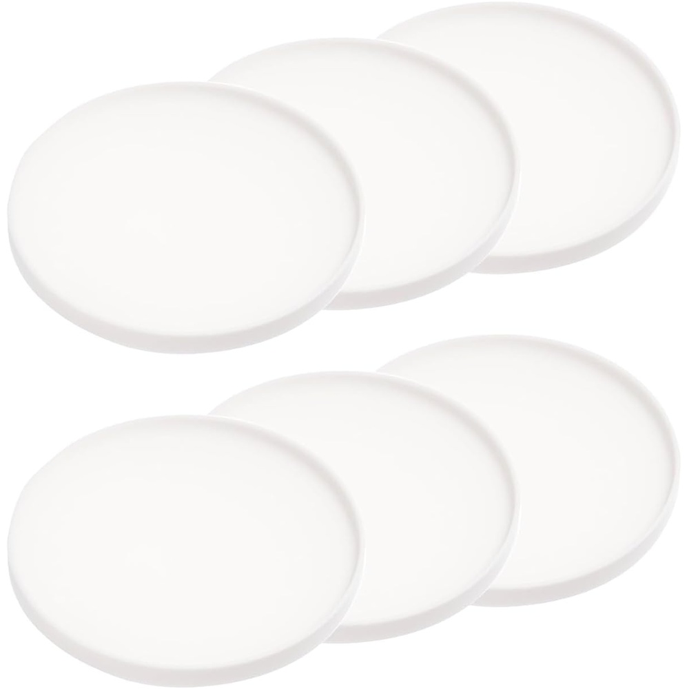 image:imageYamazaki Home Coasters Set of 6 Silicone Round Dishwasher Safe No Assembly Req