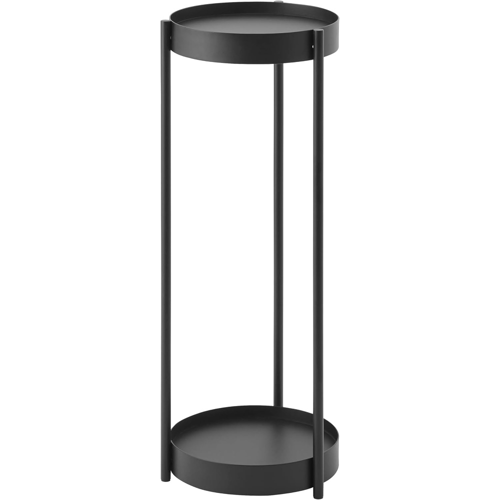 image:imageYAMAZAKI Home Tower 2Tier Planter Stand With Casters Easy Transport amp Cleaning 28 SteelBlack